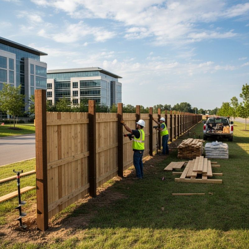 Privacy Fence Installation detail
