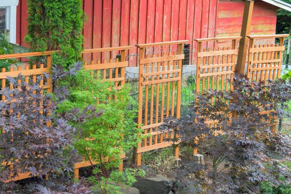 Wood Trellis Mounting in Hendersonville